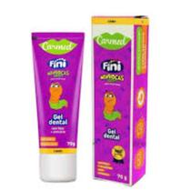 Gel Dental Carmed Infantil Fini Minhocas Sabor Maçã Verde com Flúor 70g Gel Dental Carmed Infantil Fini Minhocas Sabor Maçã Verde com Flúor 70g