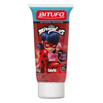 Gel Dental Infantil Bitufo Miraculous com Flúor Tutti Frutti Personagens Sortidos 90g