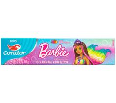 Gel Dental Infantil Condor Barbie com Flúor Tutti-Frutti 50g Gel Dental Infantil Condor Barbie com Flúor Tutti-Frutti 50g