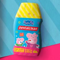 Gel Dental Infantil sem Flúor Peppa Pig Dentalclean Mix de Frutas Frasco 100g