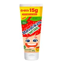 Gel Dental Malvatrikids Kids Extrato Natural com Flúor Sabor Morango Anticárie 85g Ganhe 15g Gel Dental Malvatrikids Kids Extrato Natural com Flúor Sabor Morango Anticárie 85g Ganhe 15g