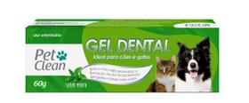 Gel Dental Menta Cães e Gatos Pet Clean 60g