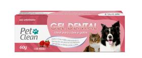 Gel Dental Morango Cães e Gatos Pet Clean 60g