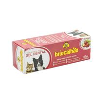 Gel Dental Morango para Cães e Gatos 60g Brincalhão