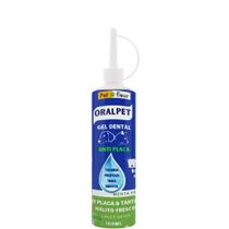 Gel dental OralPet Hálito Fresco sem escovação combate placa, tártaro e mau hálito Cães e Gatos