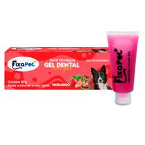 Gel Dental para Cães e Gatos Fixa Pet 60g Morango