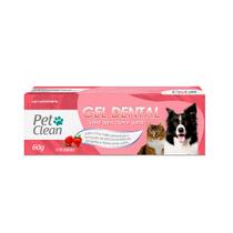 Gel Dental Para Cães E Gatos - Morango Pet Clean 60g