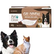 Gel Dental Pasta de Dente Creme Pet Clean 60g Cães Gatos