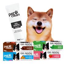 Gel Dental Pet Clean Para Cachorros Cães E Gatos 4 Sabores 90g - Pet Clean Gel Dental Pet Clean Para Cachorros Cães E Gatos 4 Sabores 90g - Pet Clean