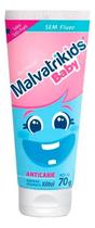 Gel Dental Sem Flúor Anticárie Tutti Frutti Malvatrikids Baby Bisnaga 70g