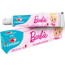 Gel Dental Sem Flúor Baby Barbie - 0-2 Anos - 50G - Condor