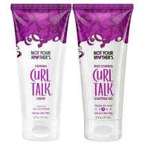 Gel e creme para cabelo Not Your Mother's Curl Talk, pacote com 2 unidades