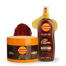 Gel e Spray de Óleo Bronzeador Carroten 150 ml + 200 ml