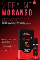Gel eletrizante beijável vibra-me morango hot 15g