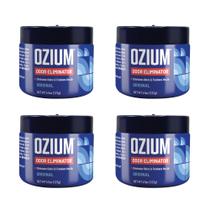 Gel eliminador de odores Ozium, pacote com 4, 130 ml para residências, carros e escritórios