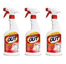 Gel em spray removedor de manchas de ferrugem Iron Out, frasco de 473 ml, pacote com 3