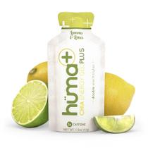 Gel energético HÜMA Chia Plus com eletrólitos duplos e limão, limão, 24x25ml Gel energético HÜMA Chia Plus com eletrólitos duplos e limão, limão, 24x25ml