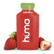 Gel energético HÜMA Chia Strawberries 12x30ml para exercícios de resistência Gel energético HÜMA Chia Strawberries 12x30ml para exercícios de resistência