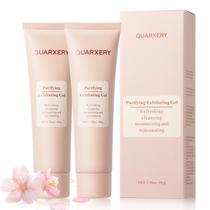 Gel esfoliante QUARXERY purificante para rosto, 2 unidades