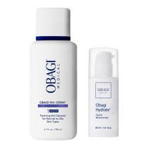 Gel espumante Obagi Medical Nu-Derm 198ml e hidratante hidratante 48g
