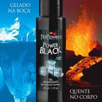 GEL ESQUENTA E GELA POWER BLACK ICE 35ML HOT FLOWERS - Sensação Refrescante e Aquecedora GEL ESQUENTA E GELA POWER BLACK ICE 35ML HOT FLOWERS - Sensação Refrescante e Aquecedora