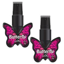Gel Estimulante Feminino Butterfly Lubrificante Gela e Vibra 2 Un