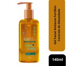 Gel Facial Antiacne FortSkin Controle de Oleosidade 140ml