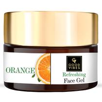 Gel facial Good Vibes Orange Refrescante 100ml para clarear a pele Gel facial Good Vibes Orange Refrescante 100ml para clarear a pele