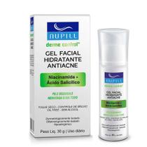 Gel Facial Hidratante Antiacne Nupill Derme Control Niacinamida e Ácido Salicílico 30g Gel Facial Hidratante Antiacne Nupill Derme Control Niacinamida e Ácido Salicílico 30g