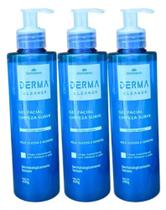 GEL FACIAL LIMPEZA SUAVE DERMA CLEANER 300gr DEMAZON Kit 3 un