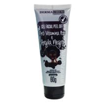 Gel facial peel off pro vitaminab5 argila negra 60gdermachem