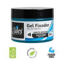 Gel Fixação Forte De Cabelo Aspecto Molhado 250g Siles