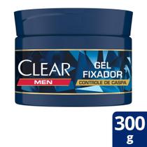 Gel Fixador Clear Men Ação Prolongada Controle de Caspa 300g