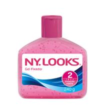 Gel Fixador Ny Looks Fixação Forte Rosa 240g