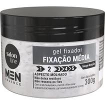 Gel Fixador Salon Line Men Essence Fixação Média 300gv