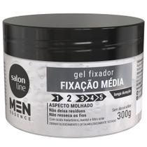 Gel Fixador Salon Line Men Essence Média Fixação 300g
