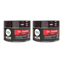 Gel Fixador Salon Line Men Forte 300G - Kit Com 2Un