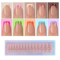 Gel francês Press On Nails Misssix XBASICTIPS 300 unidades e 15 tamanhos