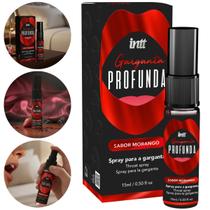 Gel Garganta Profunda Spray Dessensibilizante Oral Intt Sabor Morango 15ml