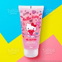 Gel Glitter Infantil Hello Kitty Corpo e Todos os Tipos de Cabelo 180g