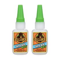 Gel Gorilla Super Glue de 20 g (pacote com 2) Transparente para todos os fins