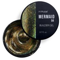 Gel Hard Builder para sobreposições, extensões e fortalecimento de unhas IN.HYPE Mermaid Chameleon