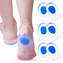 Gel Heel Cups, inserções para fascite plantar, todos os pares de uma tecnologia x3