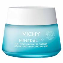 Gel Hidratação Facial Pele Oleosa e Mista Efeito Matte Vichy Minéral 89 Sorbet 48h