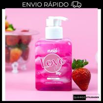 Gel Hidratante para Virilha Aromatizante Love Girl - Nelô 250g Morango com Creme Beijável Gel Hidratante para Virilha Aromatizante Love Girl - Nelô 250g Morango com Creme Beijável