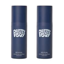 Gel hidratante Prettyboy Face Revival para homens 2x60ml