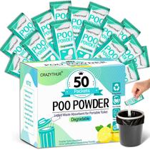 Gel higiênico portátil CRAZYTHUR 50 pacotes de gel de banheiro Camp Gel higiênico portátil CRAZYTHUR 50 pacotes de gel de banheiro Camp