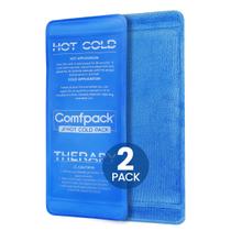 Gel Ice Pack Comfpack, pacote com 2 unidades para alívio da dor, frio e quente