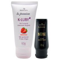 Gel Intense Para Massagem Corporal Sofisticatto 25 g + K-LUBY Gel Umectante Beijável Morango 60 g Gel Intense Para Massagem Corporal Sofisticatto 25 g + K-LUBY Gel Umectante Beijável Morango 60 g