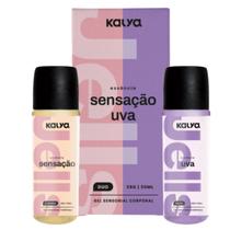 Gel Intimo Lubrificante Beijável Hot Duo Sensação e Uva